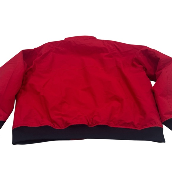 Lands' End Flee e Lined Men's Vibrant Red Windbreaker - Picture 8 of 9